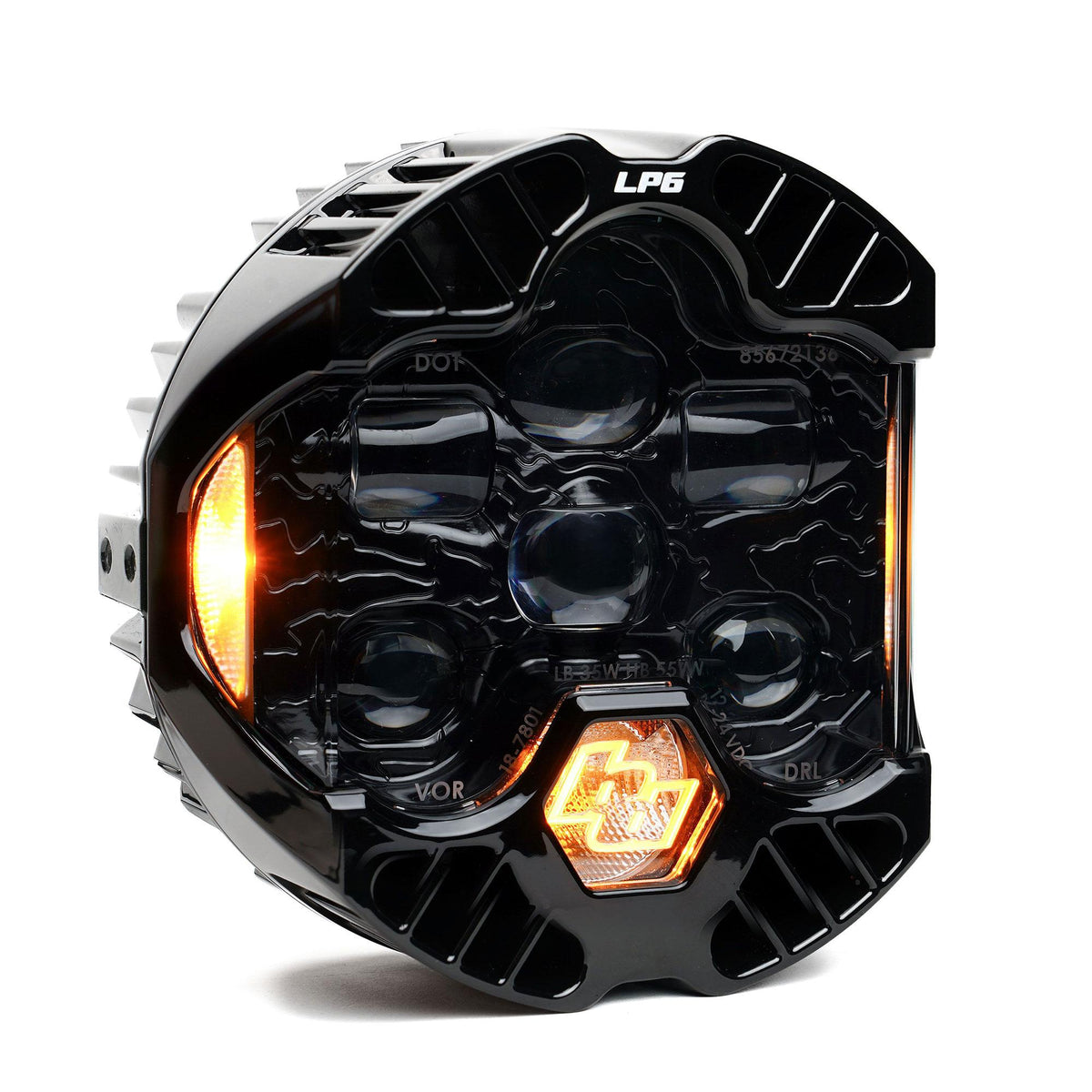 DOT LP6 LED Headlight Replacement Universal (Amber) Baja Designs