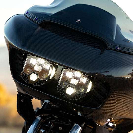 DOT LP6 LED Headlight Kit 2015-2024 Harley Davidson Road Glide (White) Baja Designs