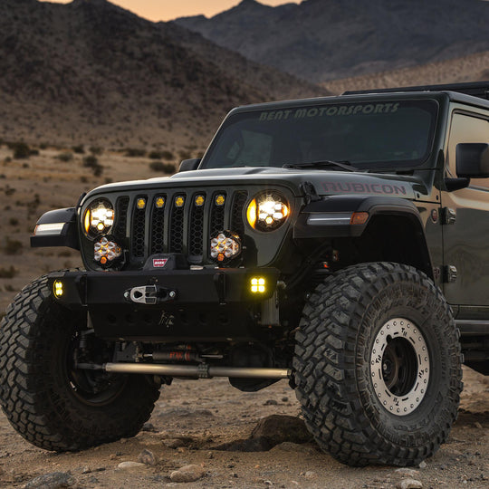 DOT LP6 LED Headlight Kit Jeep 2018-2025 Wrangler JL 2020-2025 Gladiator JT w/LED Headlights (White) Baja Designs