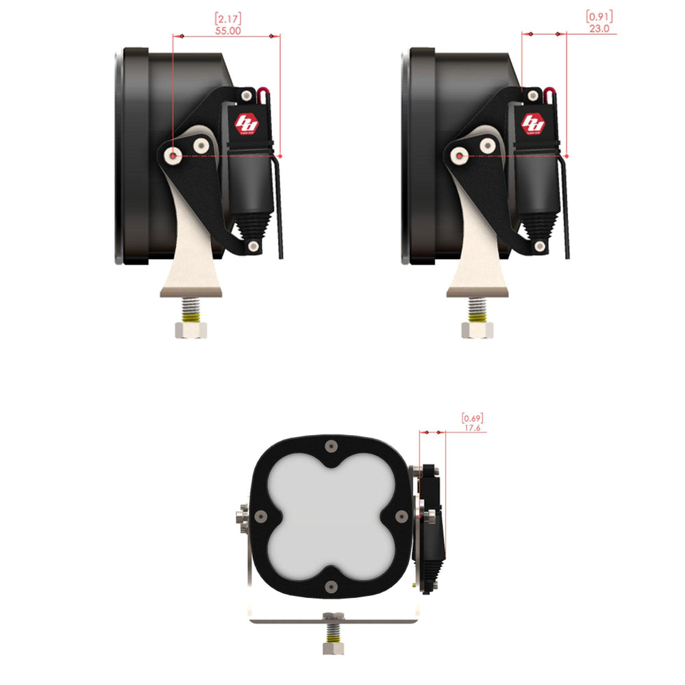 Reflex Light Actuator Kit LP4/LP6/LP9/XL-M Housing Baja Designs