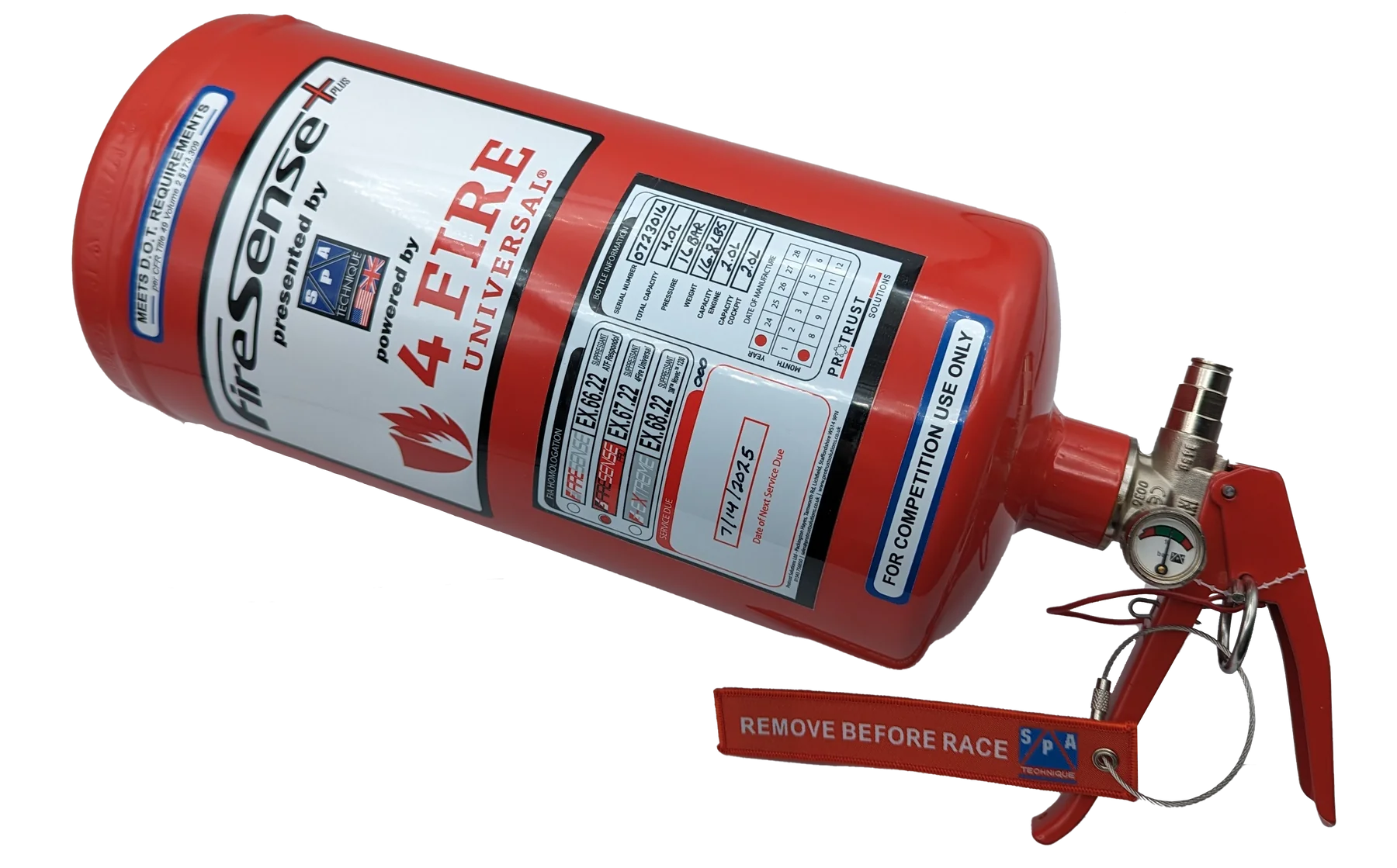 4.0 Ltr. 4Fire Universal(AFFF-AR), Steel Mechanical - FIA 2023 Fire Su ...