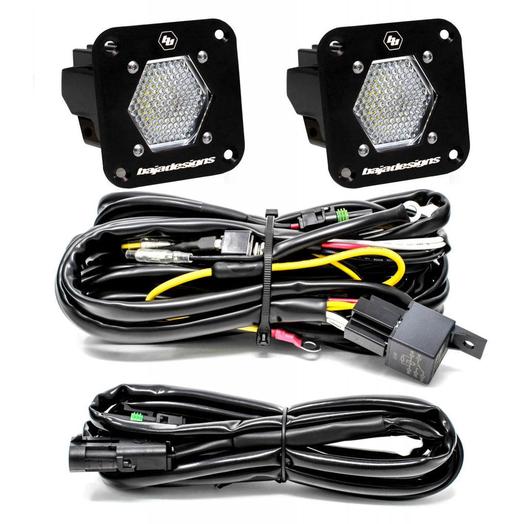 Baja Designs - 387809 - S1 Black Flush Mount LED Light Pod Reverse Kit