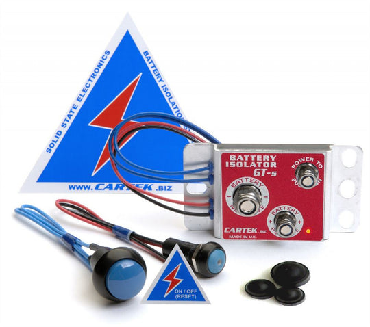 Cartek GT Battery Isolator Kit with Blue Buttons