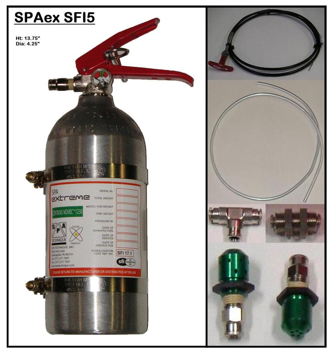 5lb Mechanical Alloy Novec 1230 System SFI 17.1 Specification - Streetwise